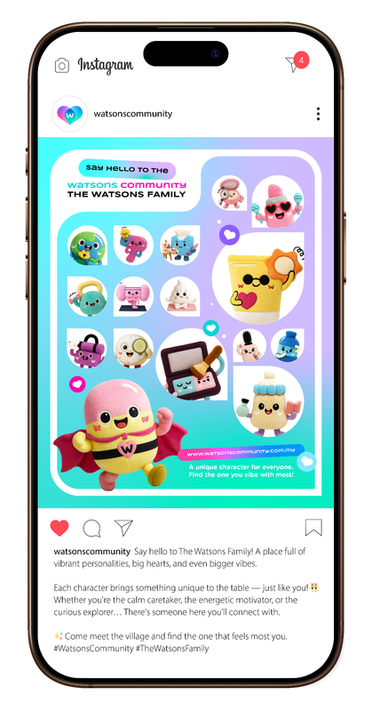 Watsons Community Instagram launch post