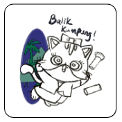 Unik mascot — Balik Kampung sticker